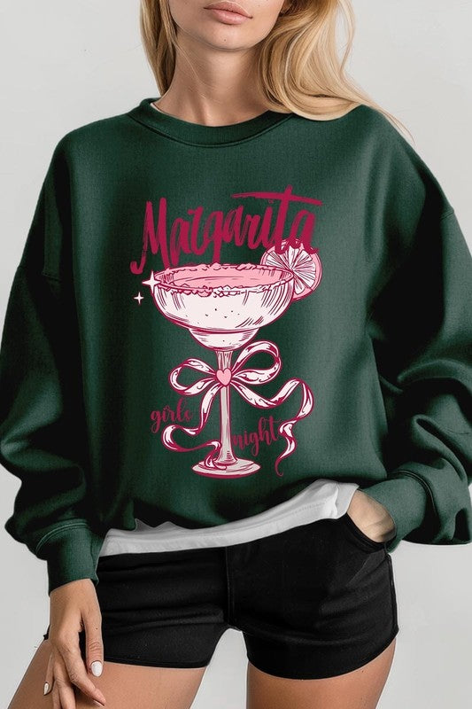 Margarita Girls Night Graphic Plus Sweatshirt - Classique Collection