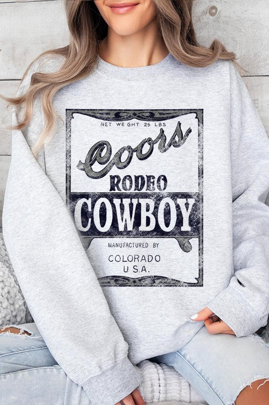 Coors Rodeo Cowboy Graphic Fleece Sweatshirts - Classique Collection