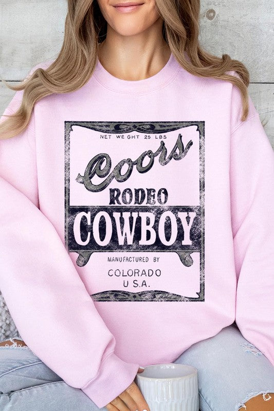 Coors Rodeo Cowboy Graphic Fleece Sweatshirts - Classique Collection