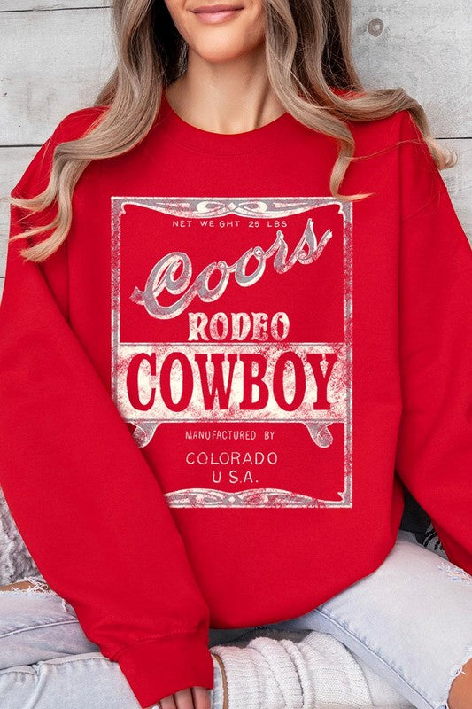 Coors Rodeo Cowboy Graphic Fleece Sweatshirts - Classique Collection