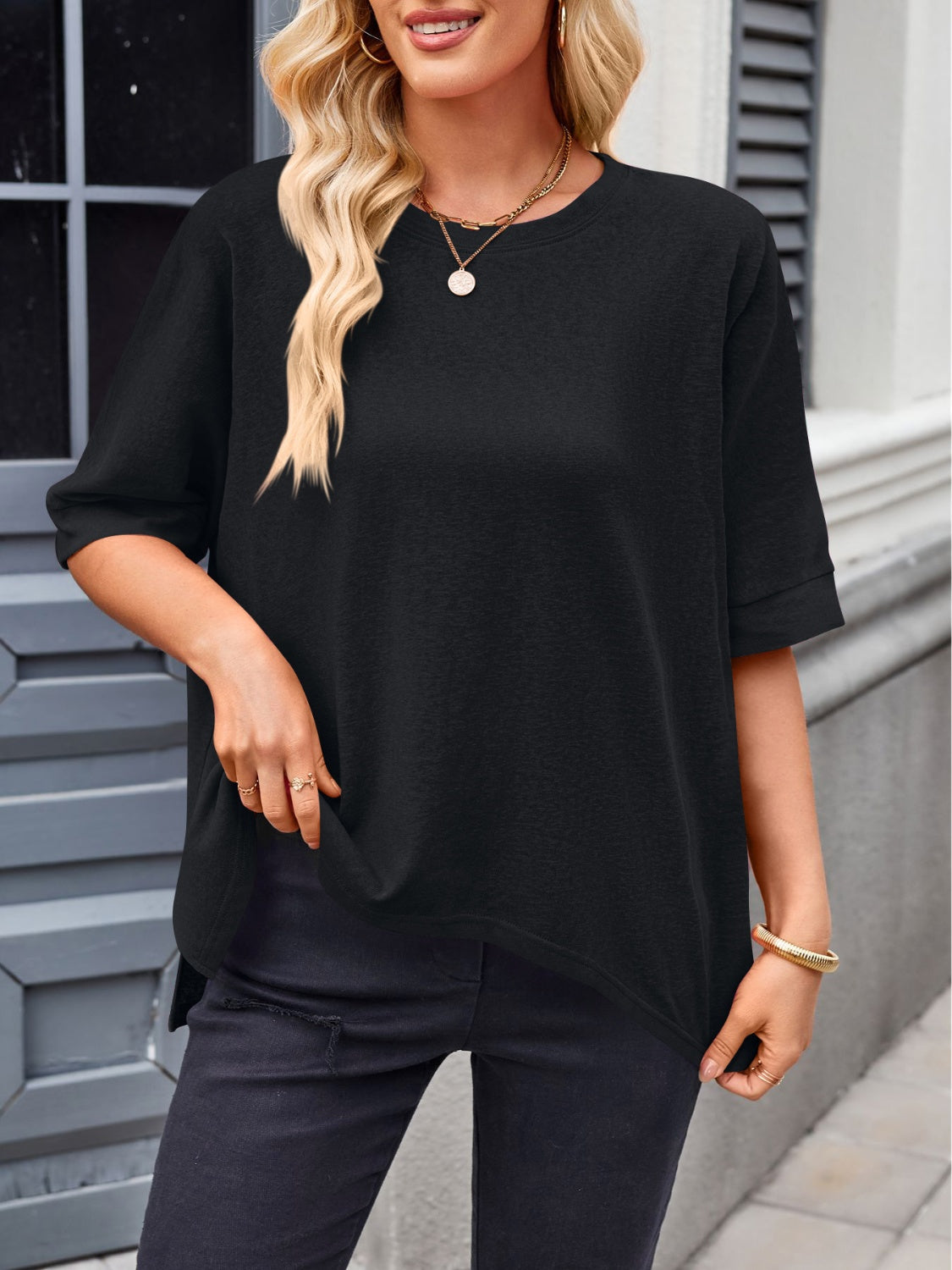 Lovelet Round Neck Half Sleeve T-Shirt - Classique Collection