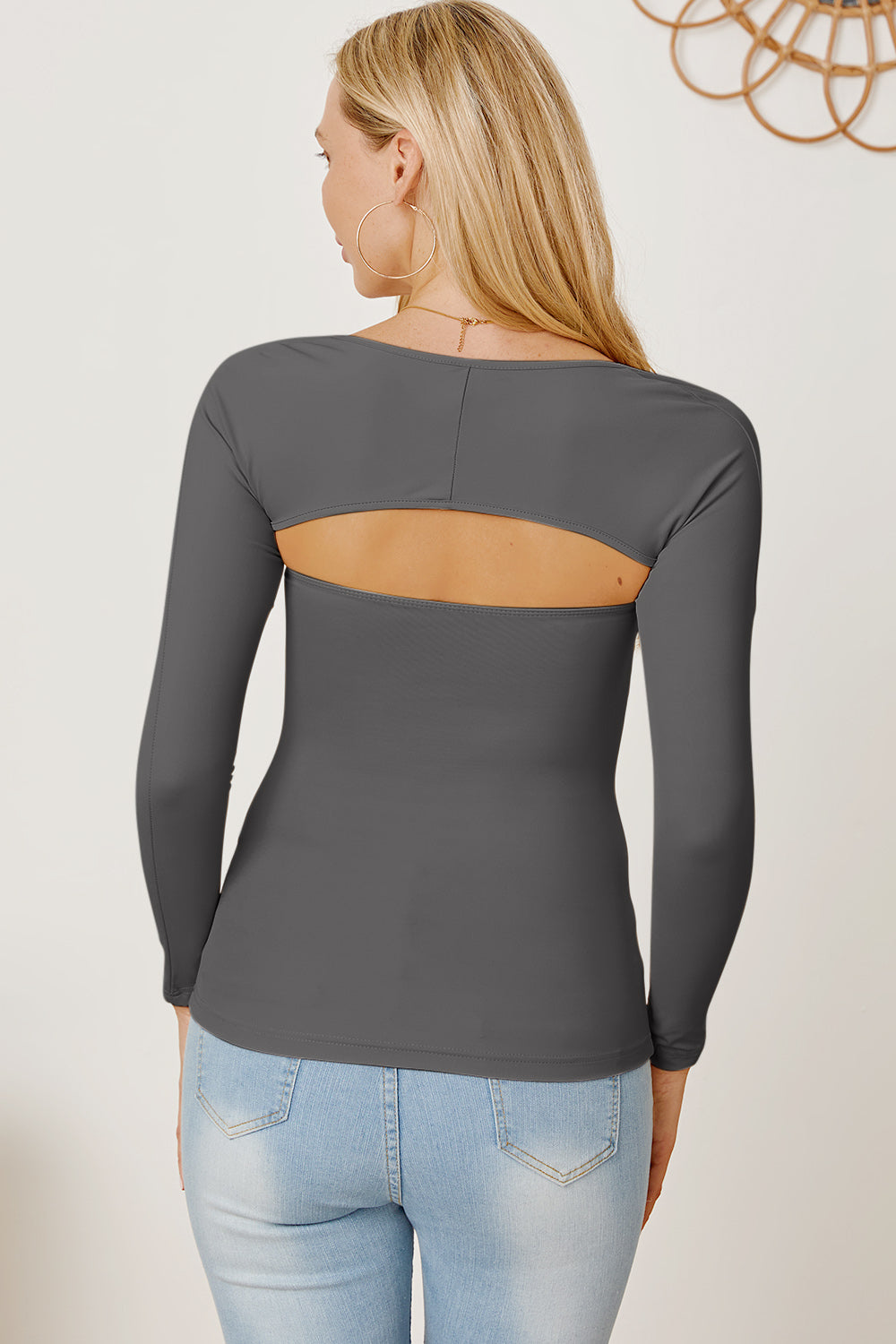 Cutout Raglan Sleeve Bolero and Tube Top - Classique Collection