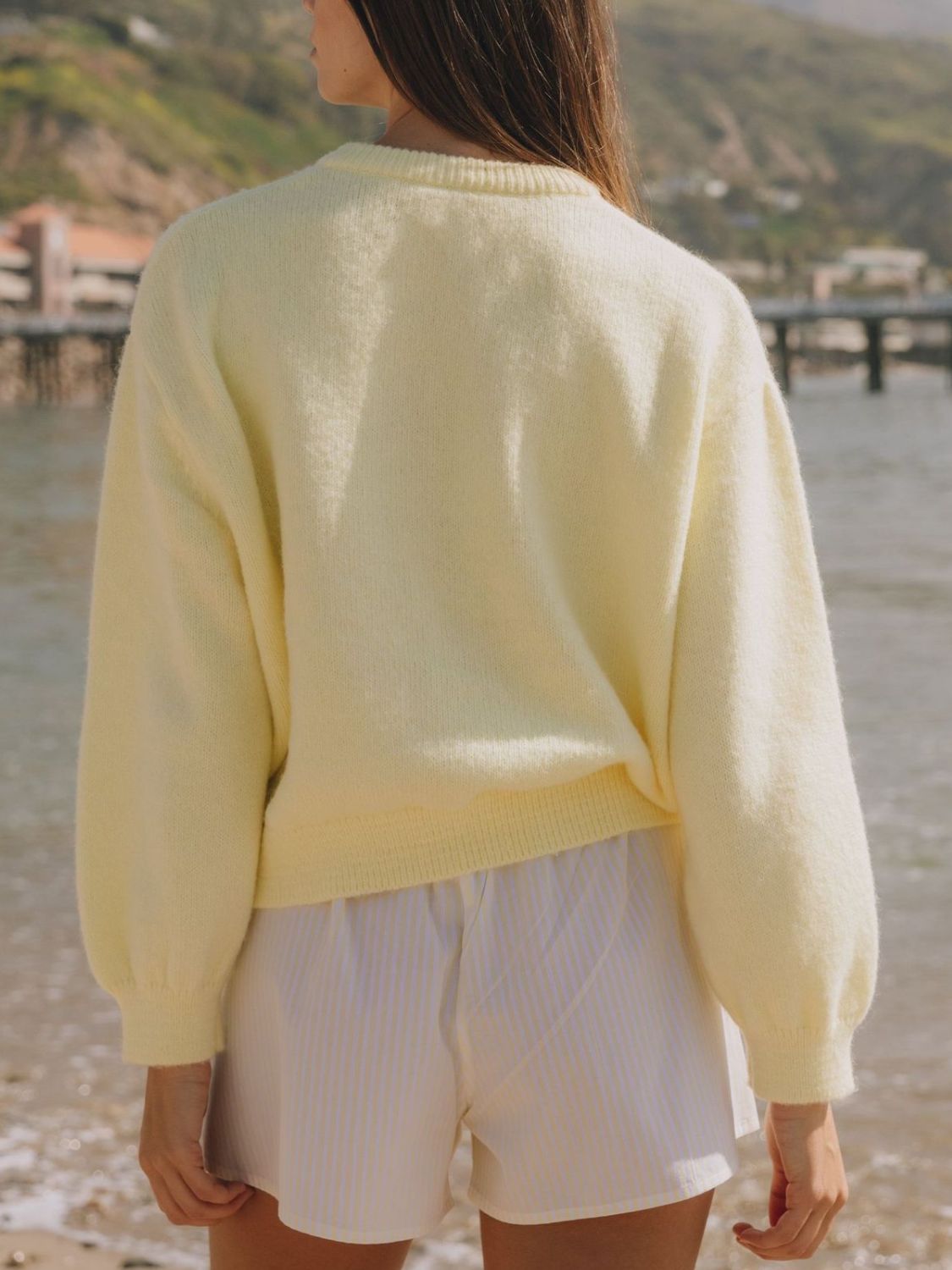 Button Down Long Sleeve Cardigan - ClassiQ