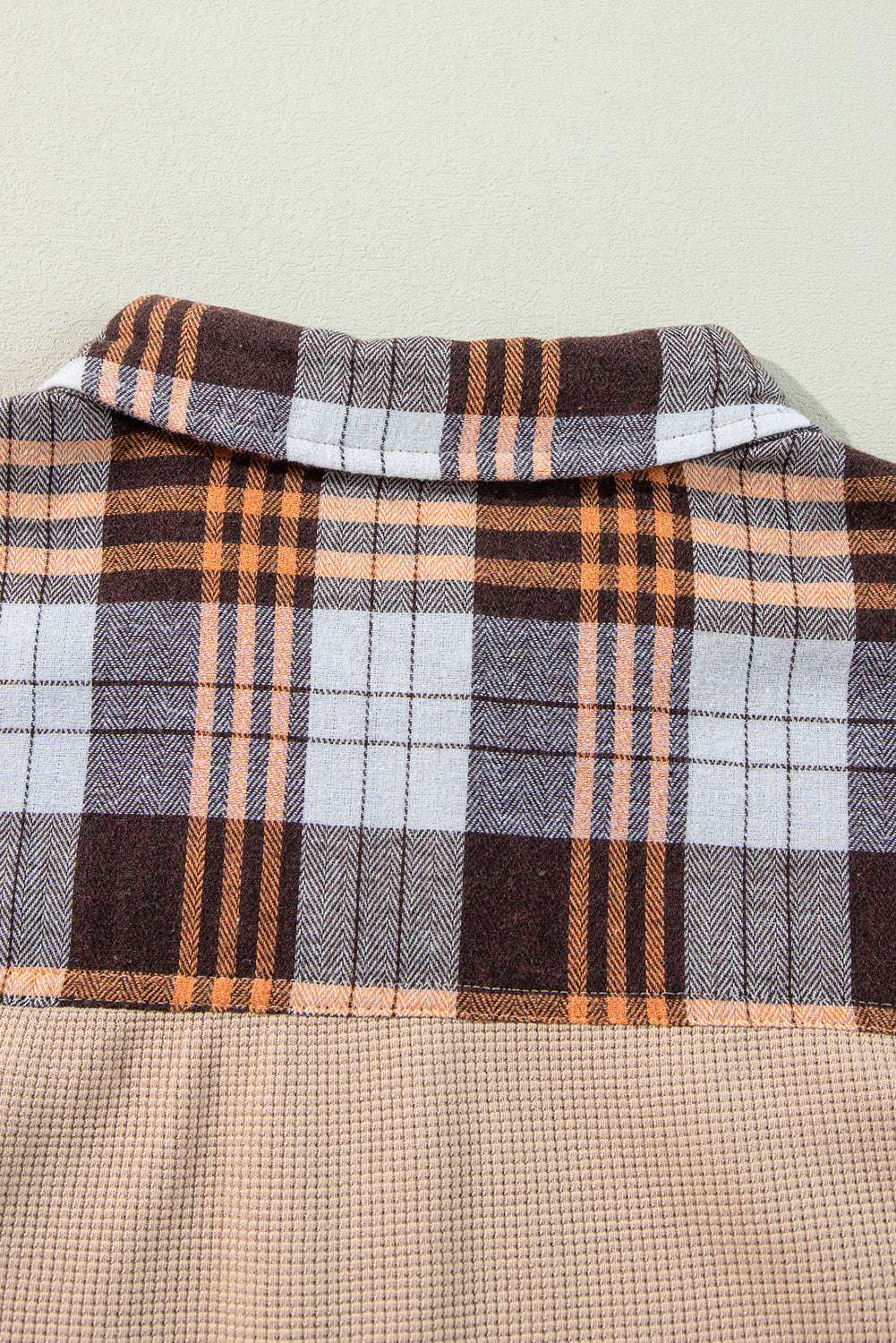 Plaid Button Up Long Sleeve Shacket - Classique Collection