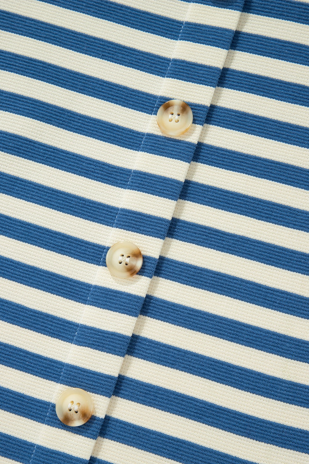 Stripe Chest Pocket Notched Top - Classique Collection