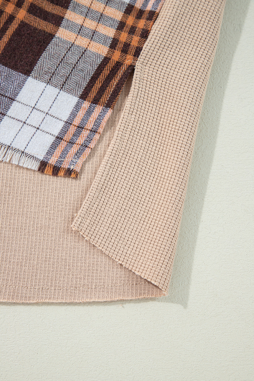Plaid Button Up Long Sleeve Shacket - Classique Collection