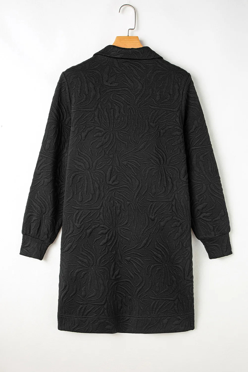 Texture Quarter Zip Long Sleeve Mini Dress - Classique Collection
