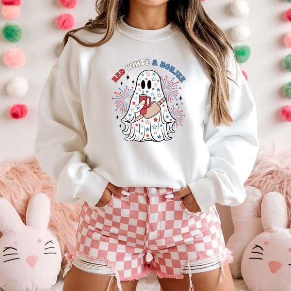 American Flowers/Strawberry Graphic SweatShirt