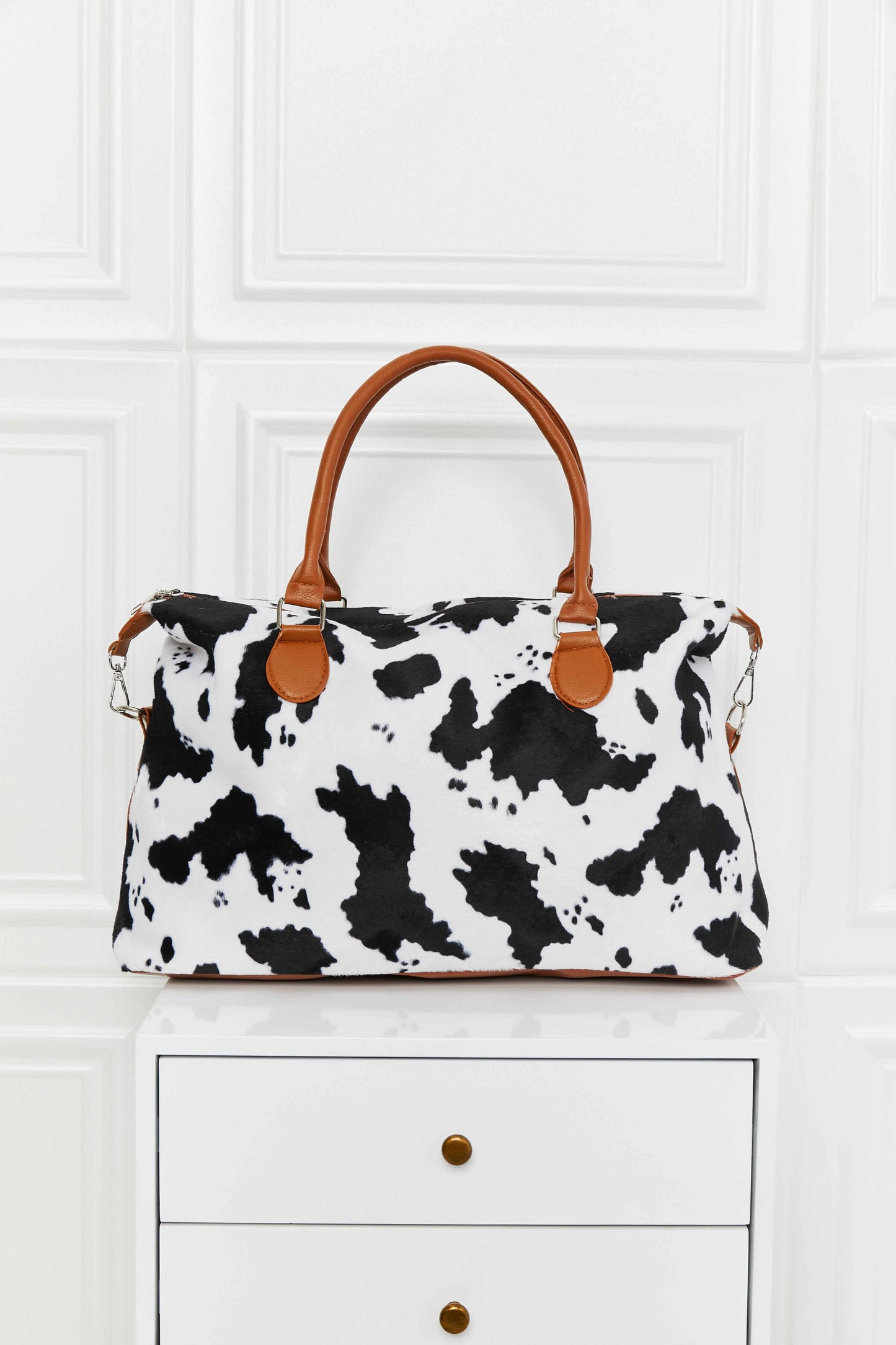Animal Print Brushed Weekender BagBag