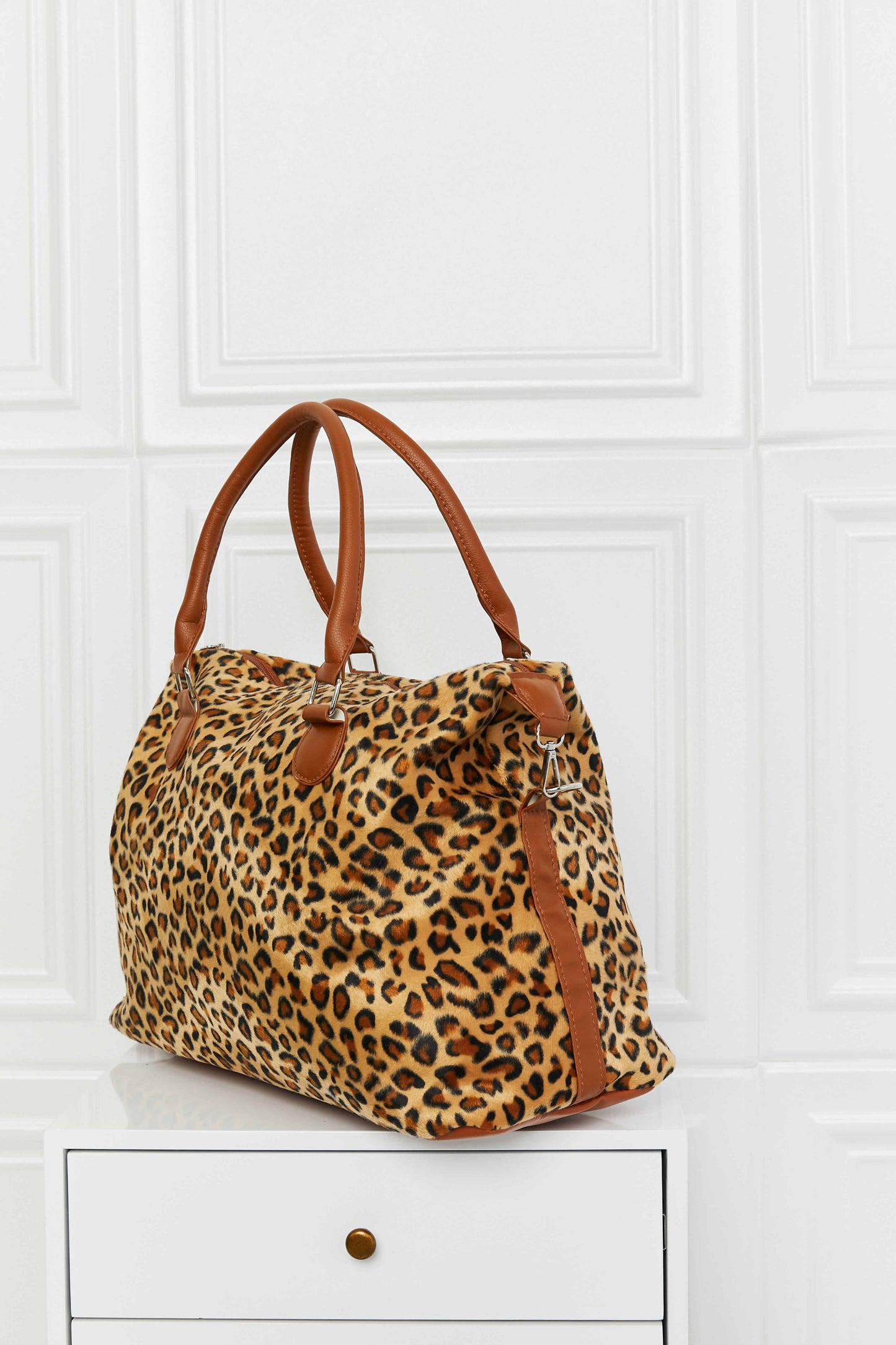 Animal Print Brushed Weekender BagBag