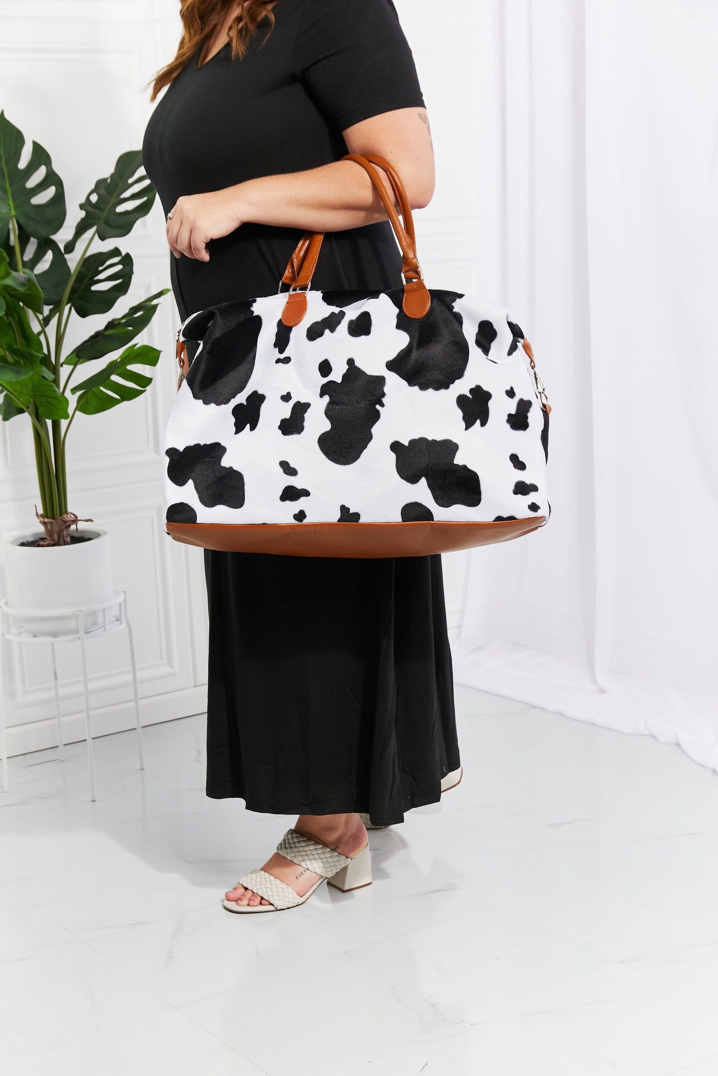 Animal Print Plush Weekender BagBag