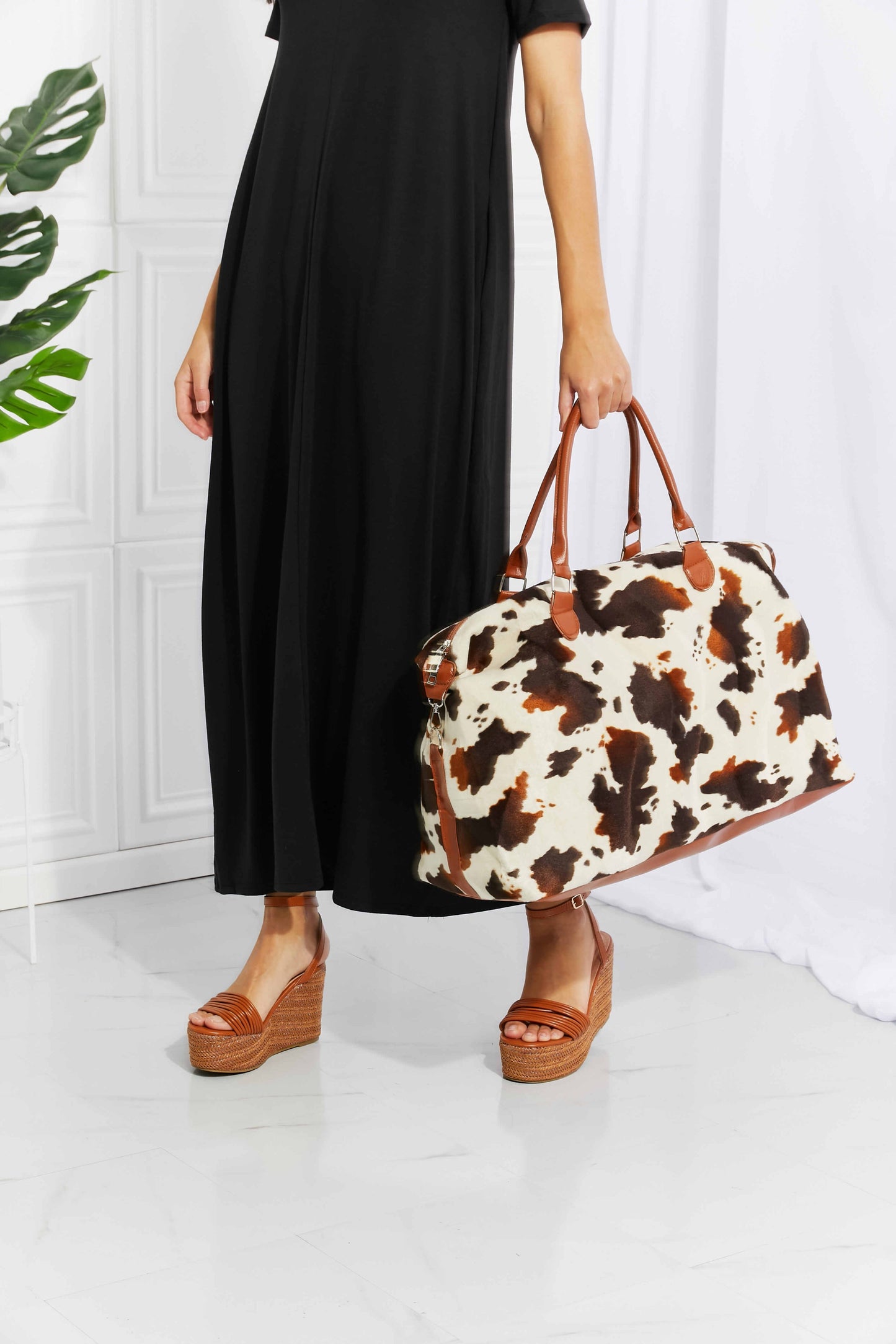Animal Print Plush Weekender BagBag
