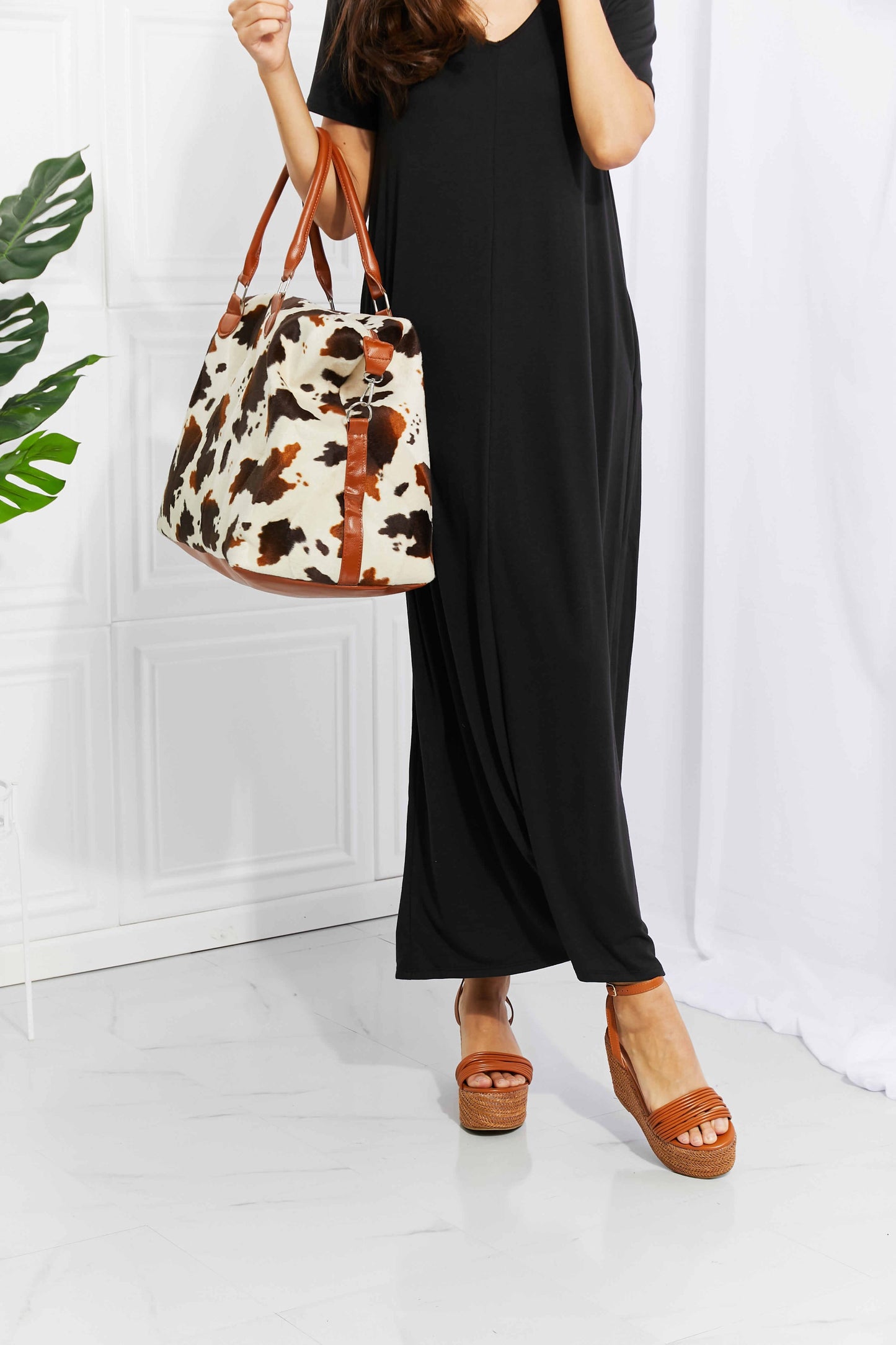 Animal Print Plush Weekender BagBag