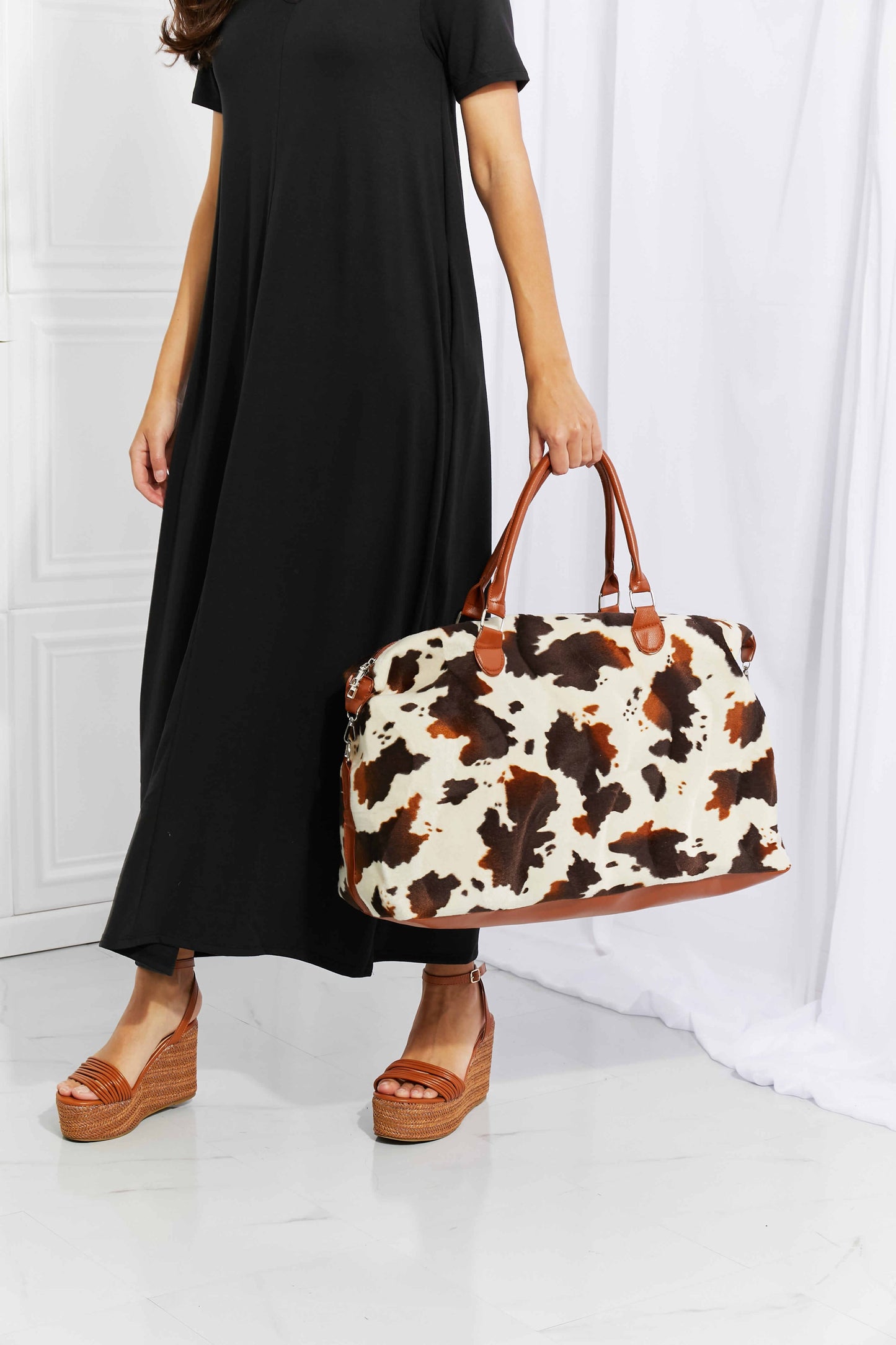 Animal Print Plush Weekender BagBag