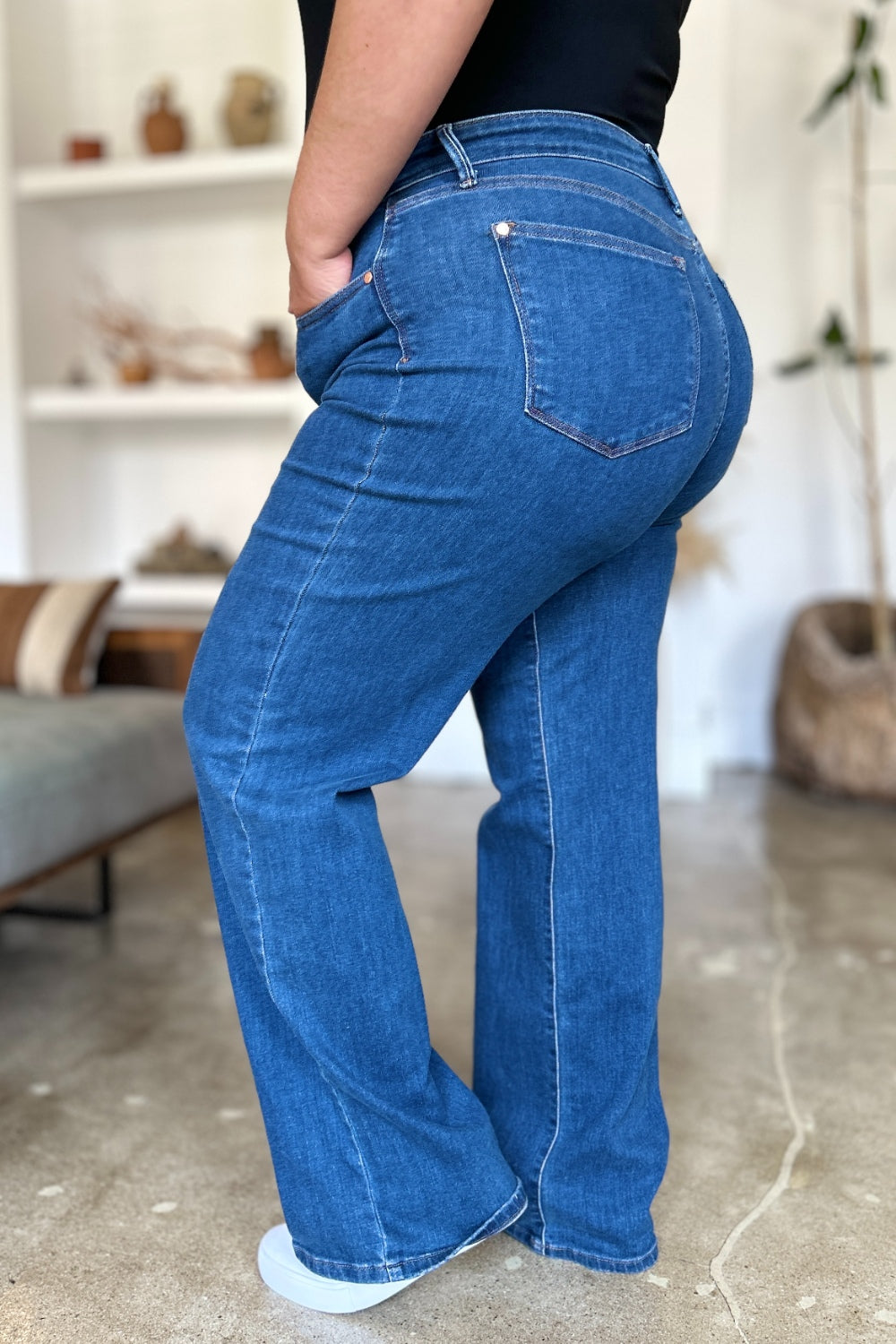 Judy Blue Full Size High Rise Straight Jeans - Classique Collection