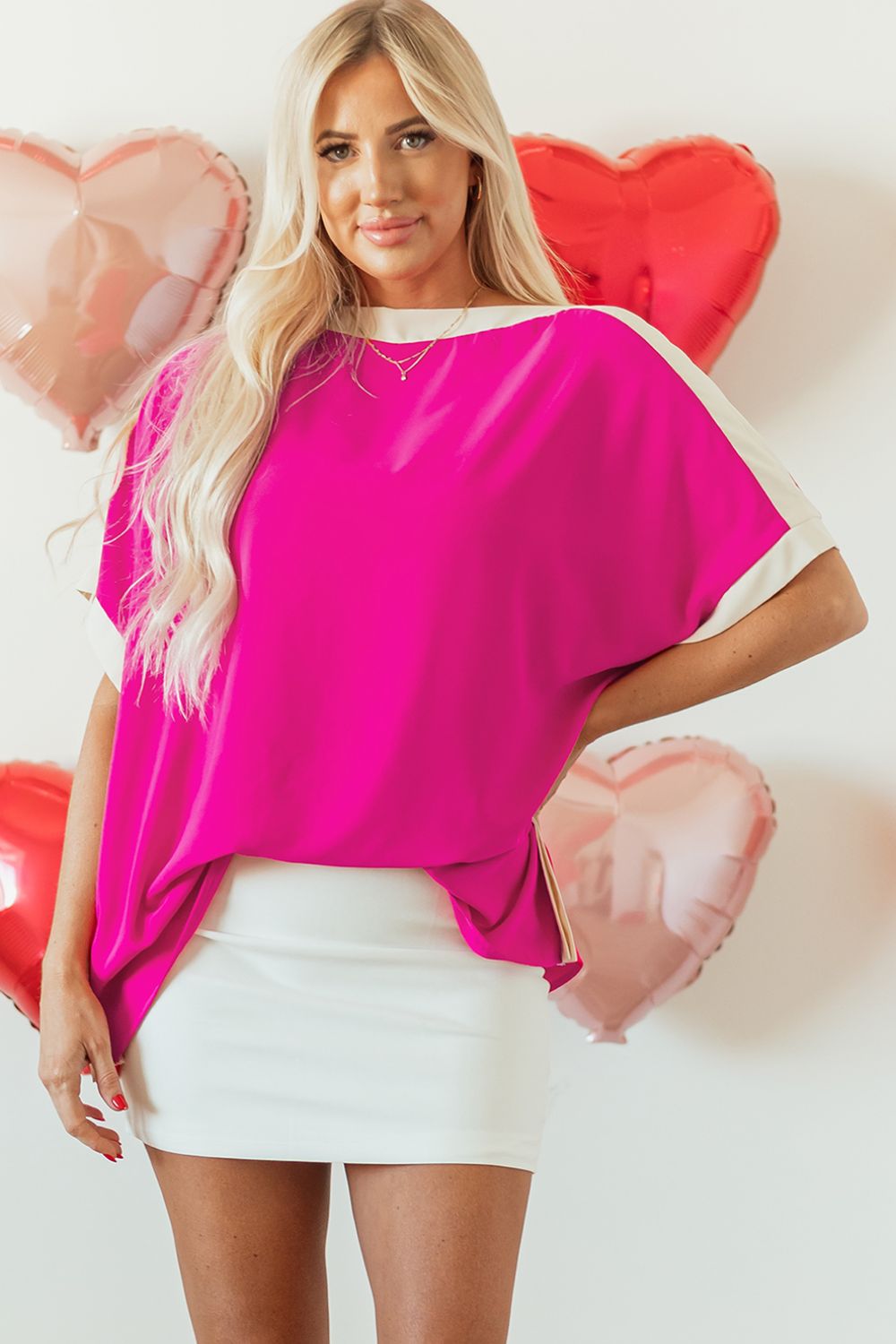 Boat Neck Half Sleeve Blouse - Classique Collection