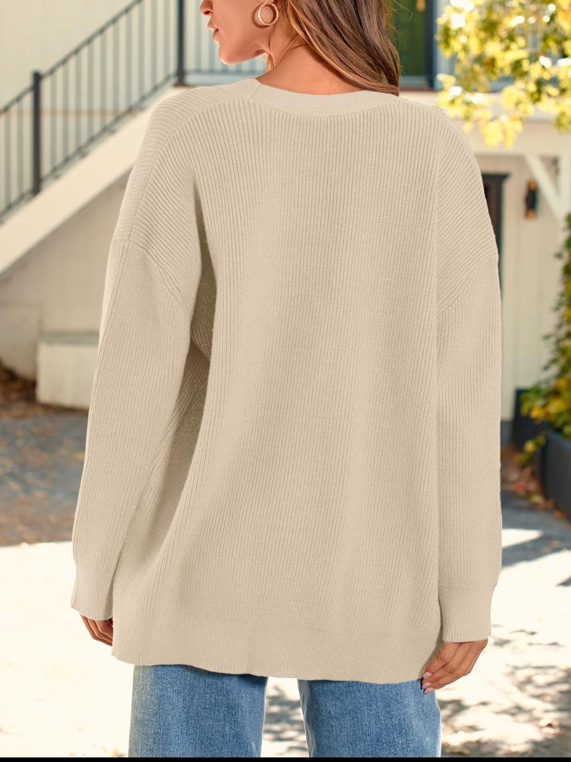 Button Down Long Sleeve Cardigan - Classique Collection