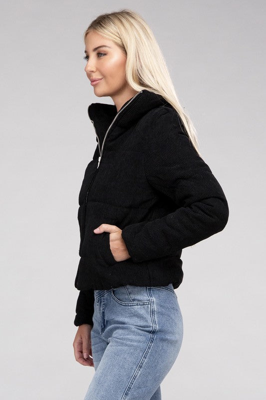 Corduroy Zip-Up Jacket - Classique Collection