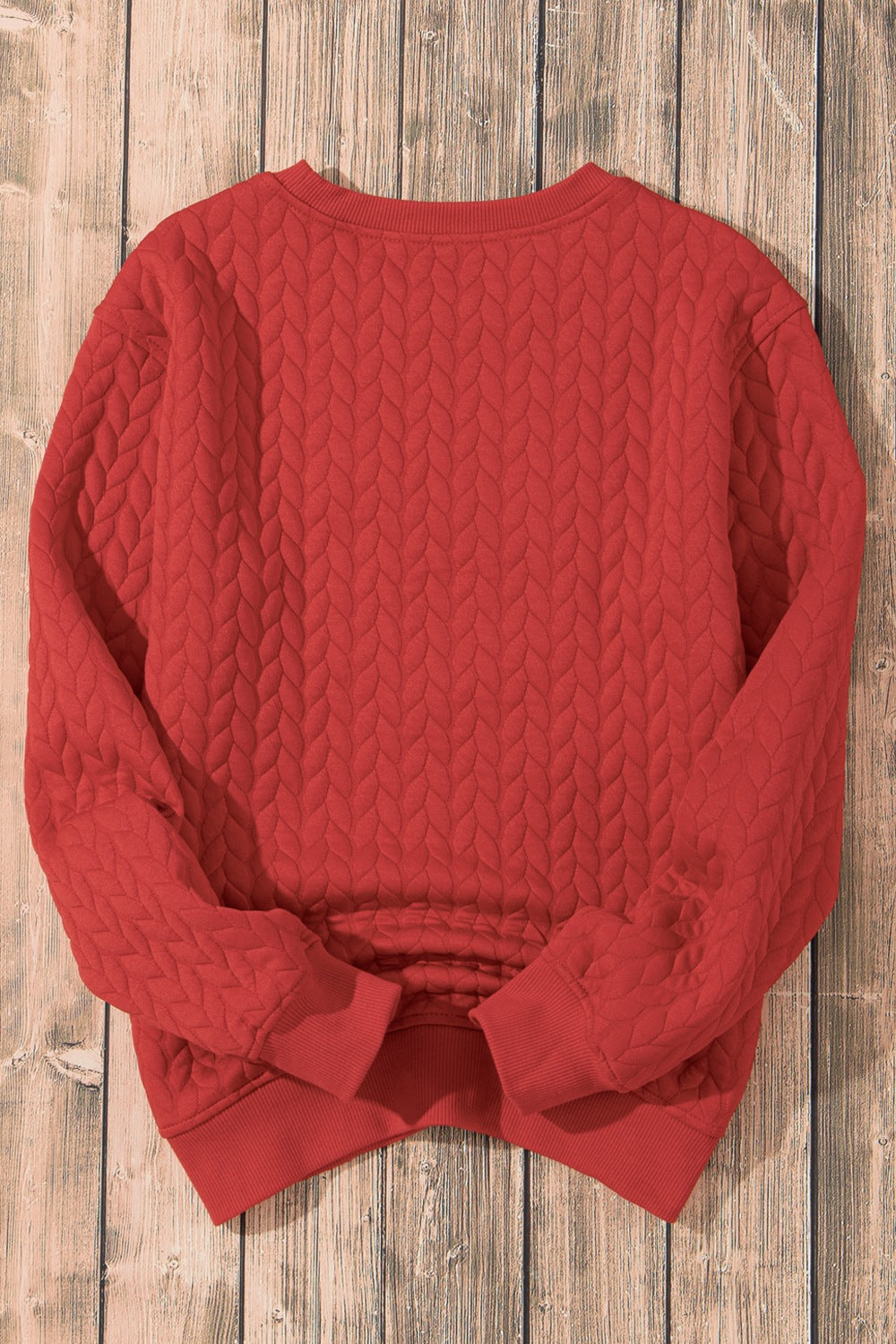 XOXO Heart Round Neck Dropped Shoulder Sweatshirt - ClassiQ