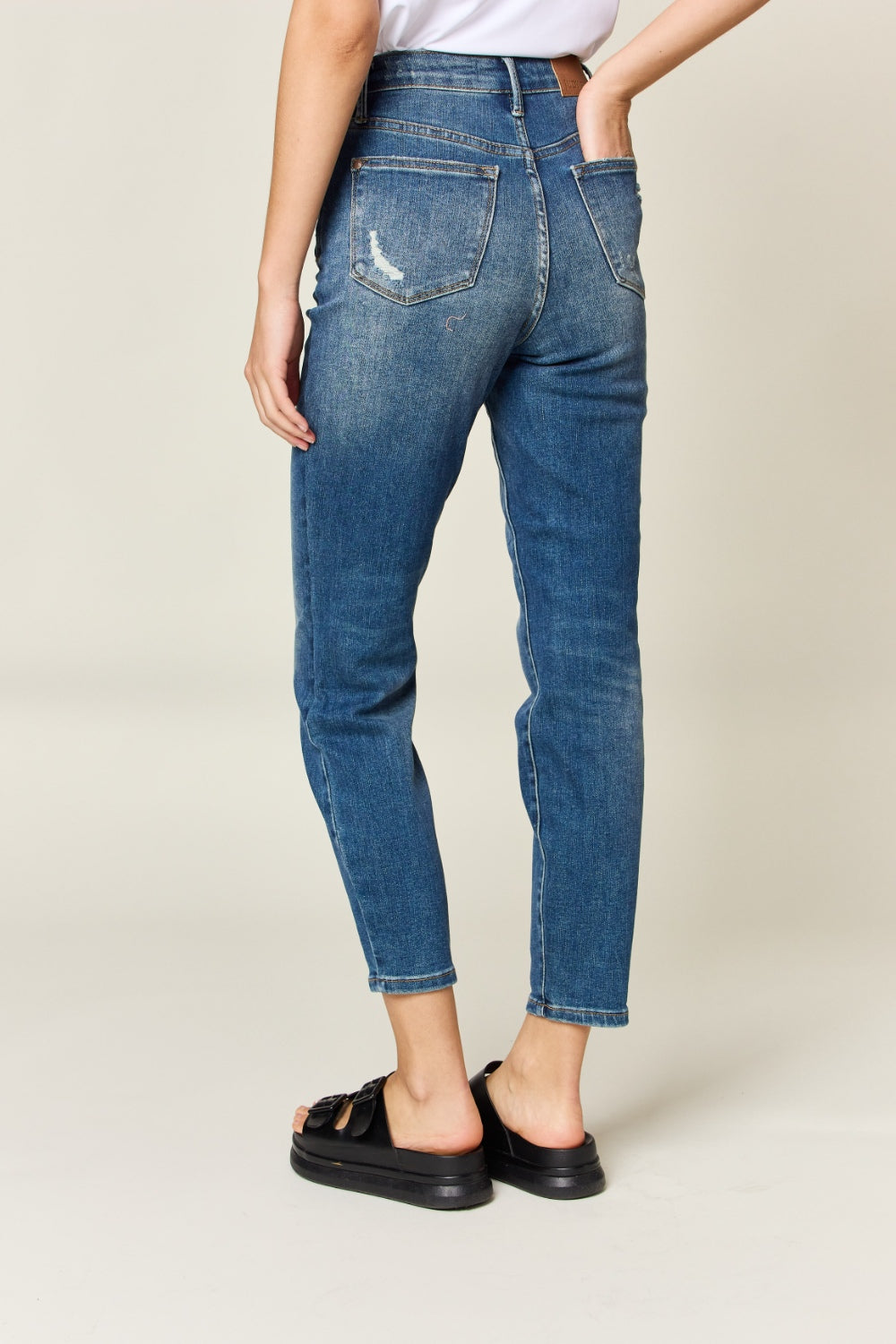 Judy Blue Full Size Tummy Control High Waist Slim Jeans - Classique Collection