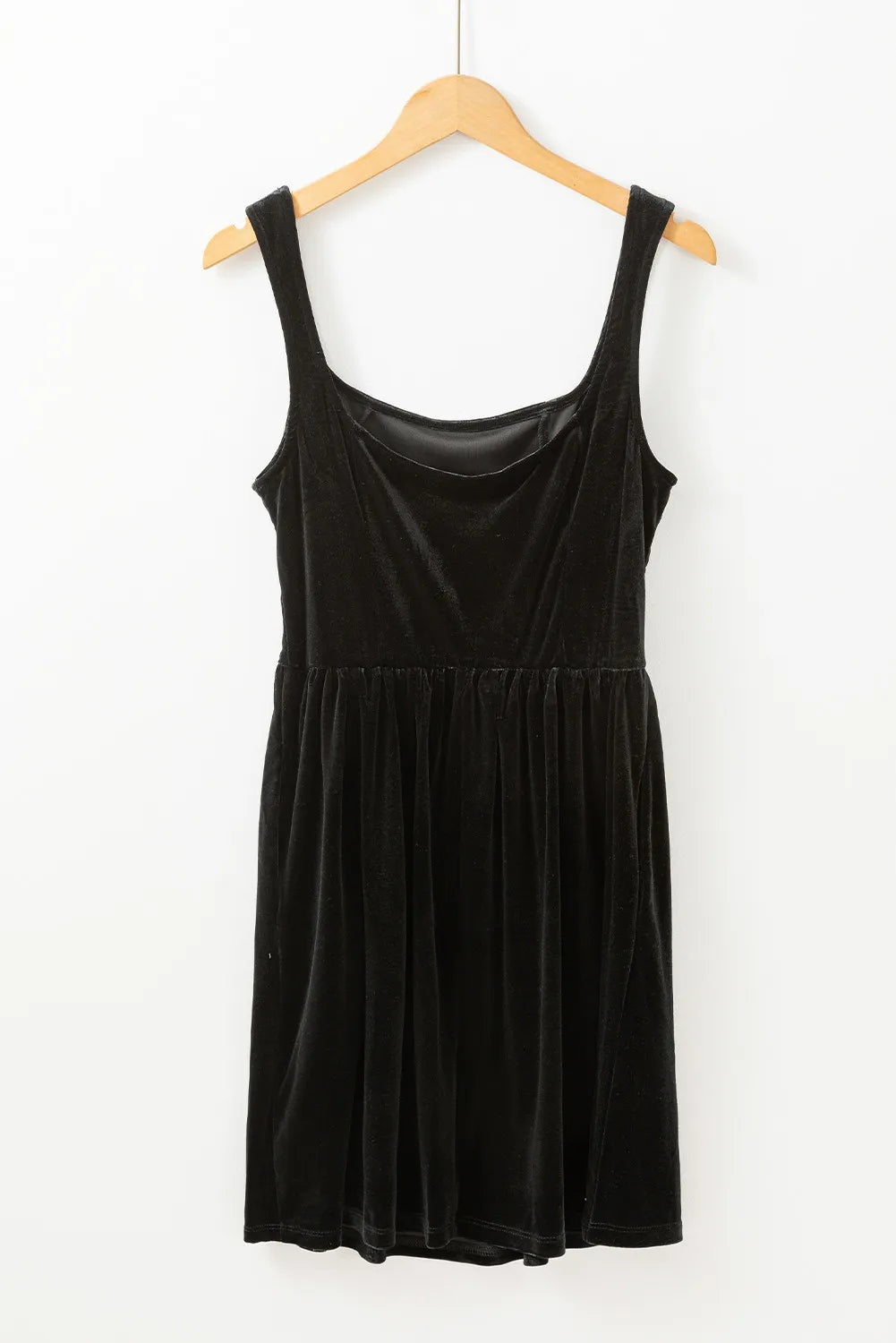 Wide Strap Mini Dress with Pockets - Classique Collection
