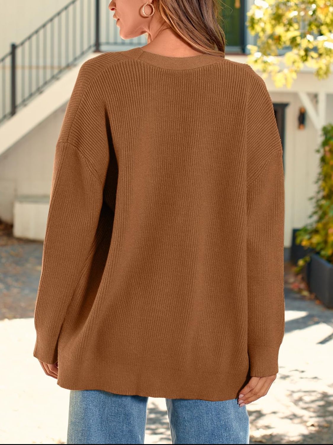 Button Down Long Sleeve Cardigan - Classique Collection