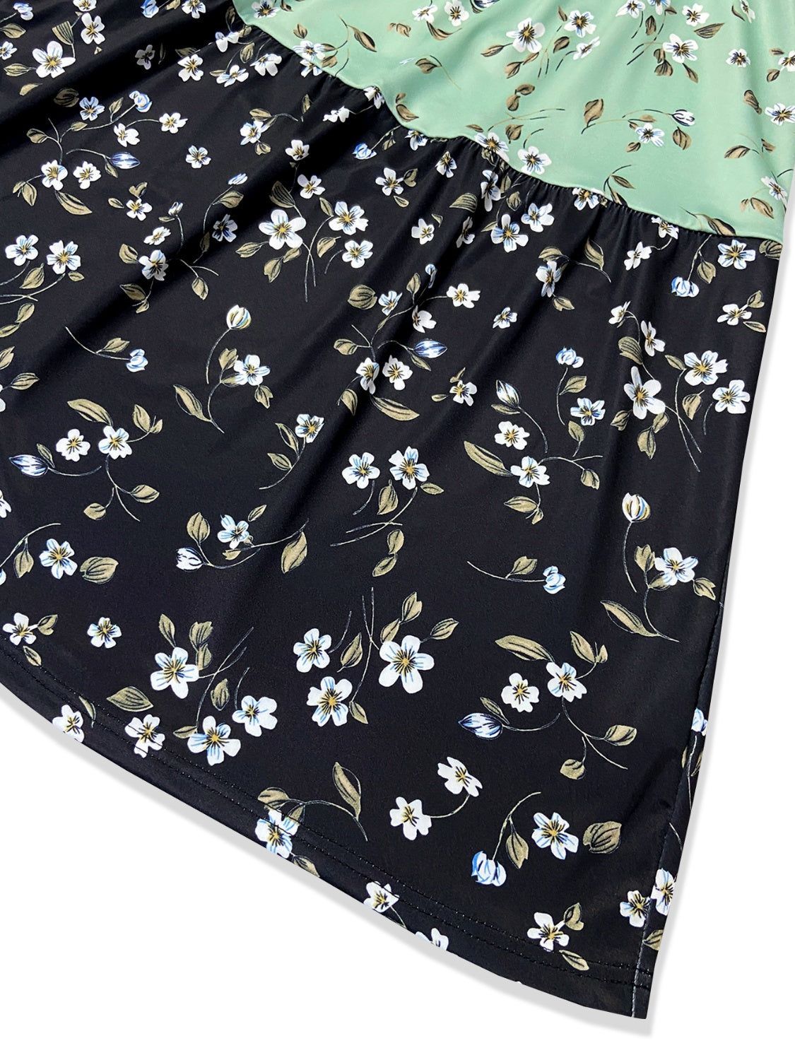 Printed Round Neck Sleeveless Dress - Classique Collection