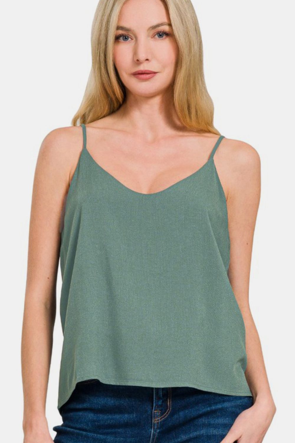 Zenana Two Layered Spaghetti Strap Cami - Classique Collection
