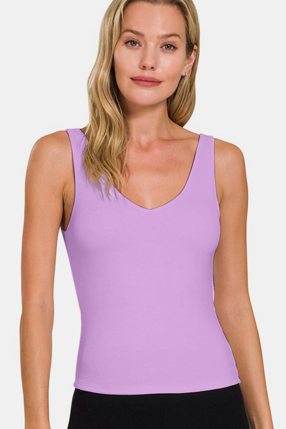 Zenana V-Neck Slim Tank - Classique Collection