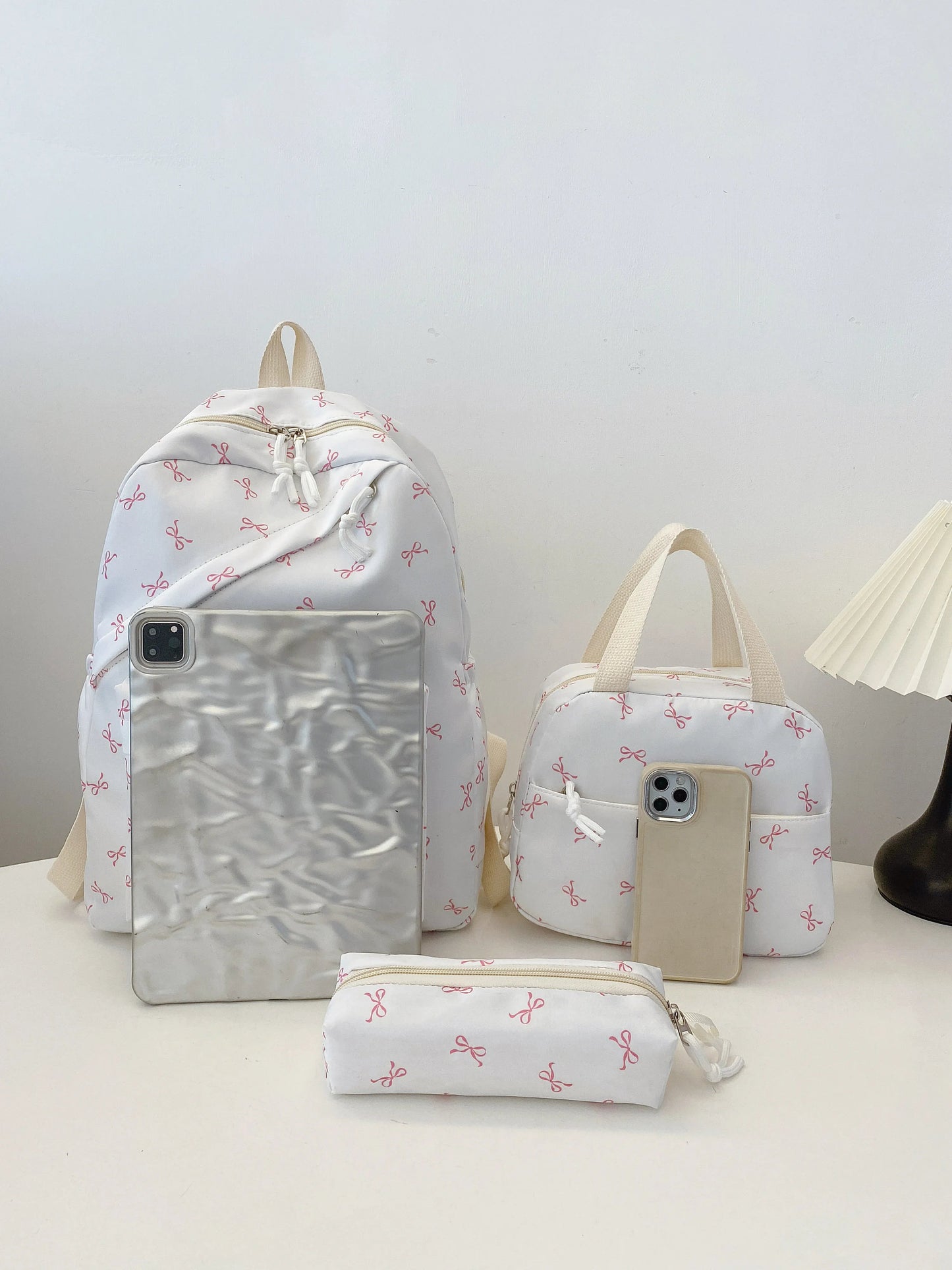 Bow Print 3 - Piece Bag SetBag