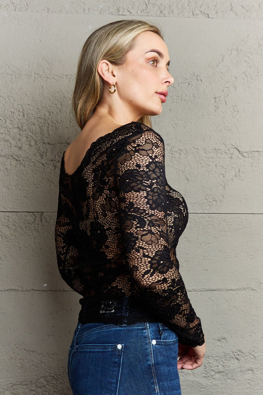 Ninexis Be Kind Off The Shoulder Lace Top - Classique Collection