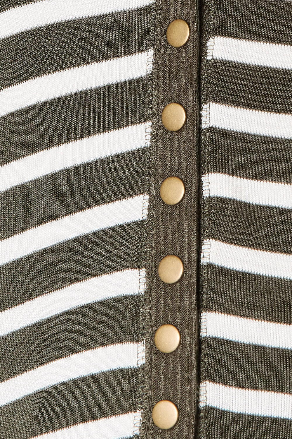 Zenana Full Size Striped Snap Down Cardigan - Classique Collection