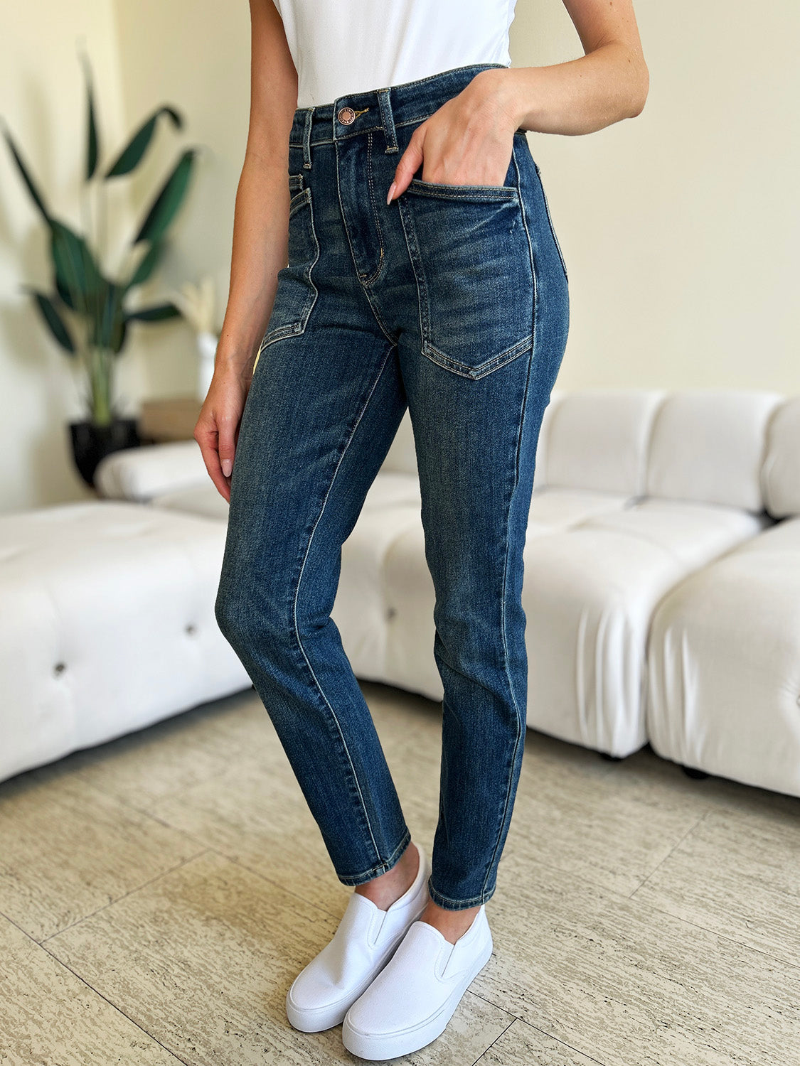 Judy Blue Full Size High Waist Skinny Jeans - Classique Collection