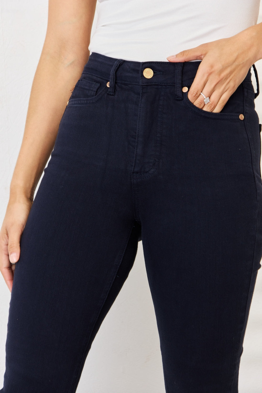 Judy Blue Full Size Garment Dyed Tummy Control Skinny Jeans - Classique Collection