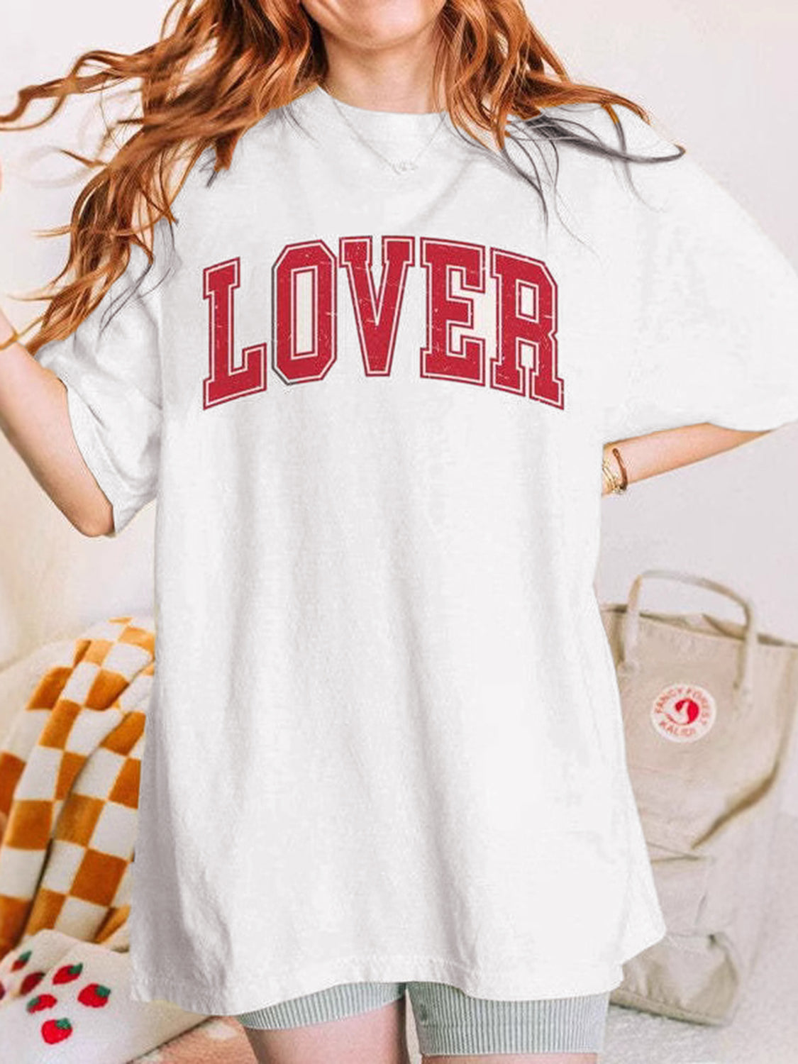 LOVER Round Neck Half Sleeve T-Shirt - Classique Collection