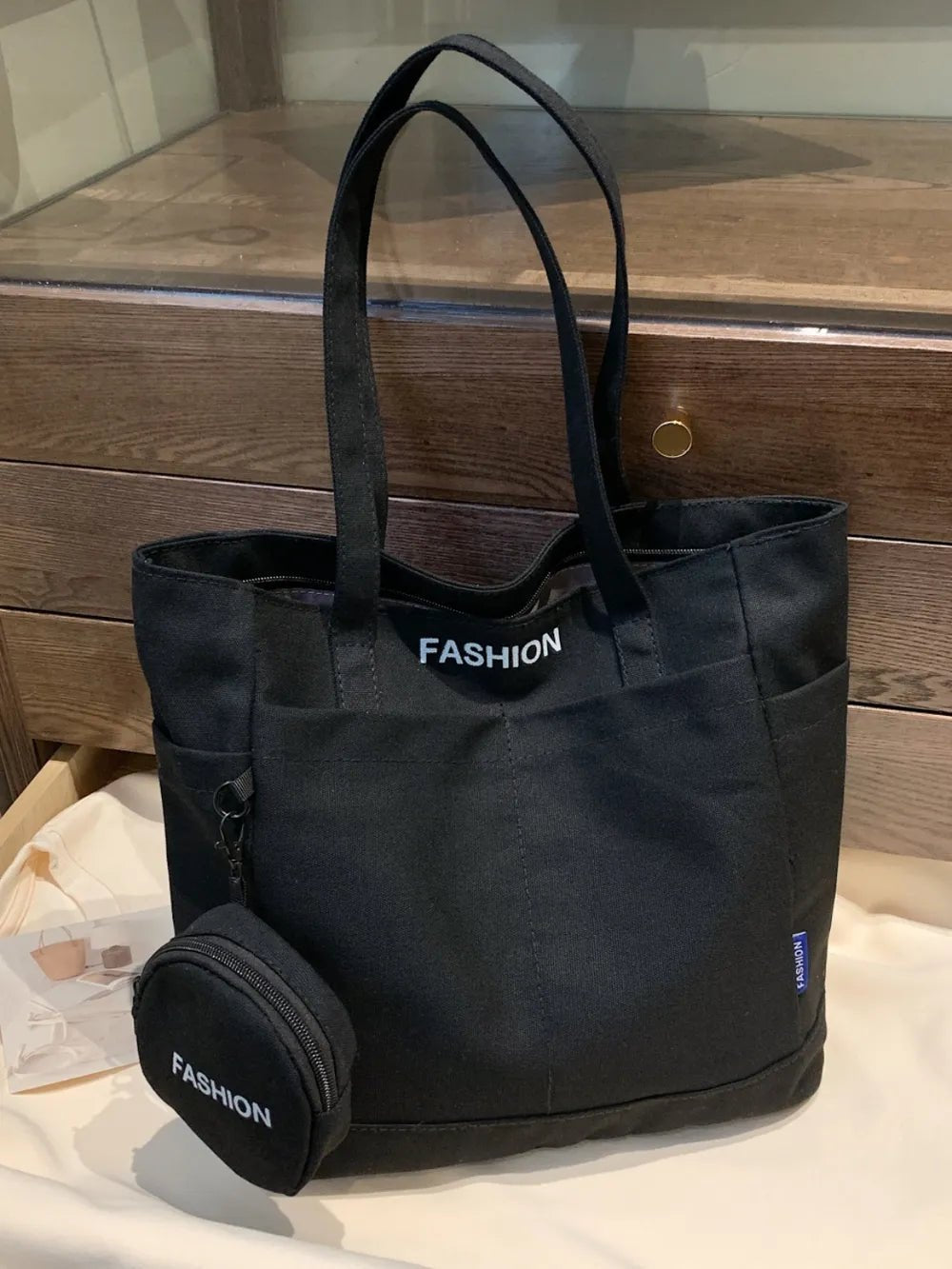 Canvas Tote Bag with PouchBag