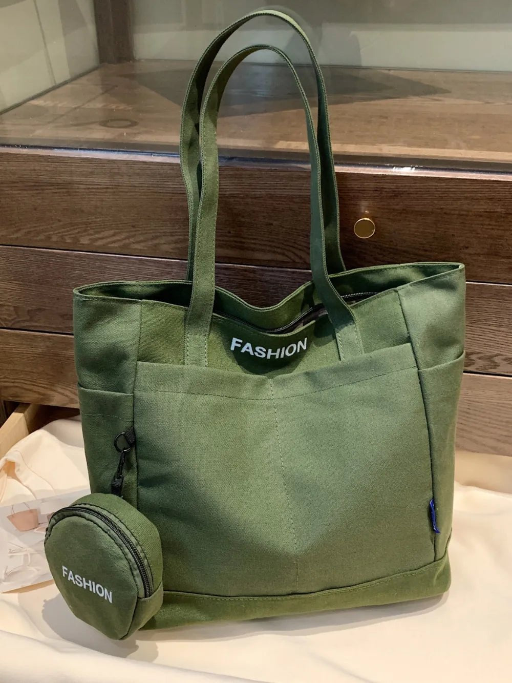 Canvas Tote Bag with PouchBag
