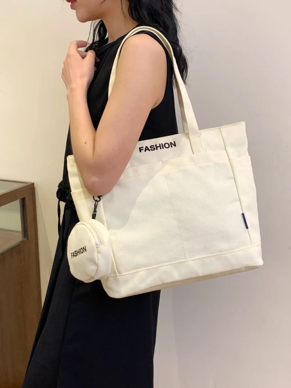 Canvas Tote Bag with PouchBag