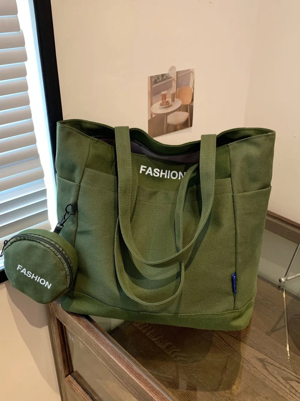Canvas Tote Bag with PouchBag