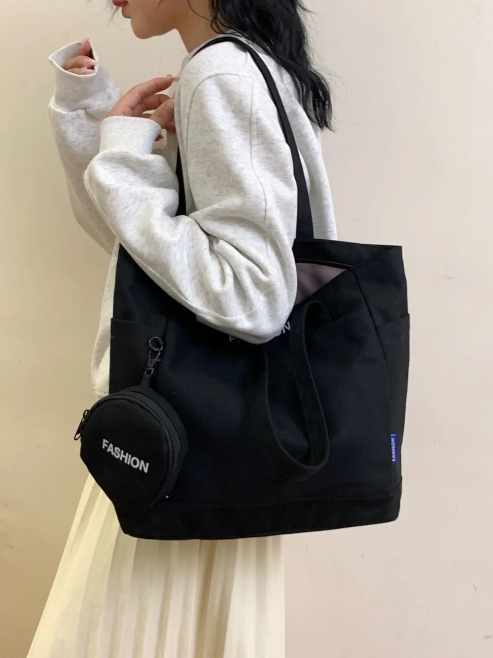 Canvas Tote Bag with PouchBag