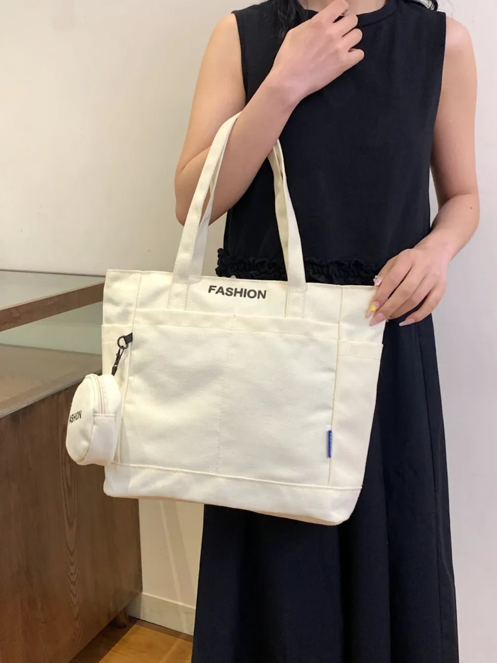 Canvas Tote Bag with PouchBag