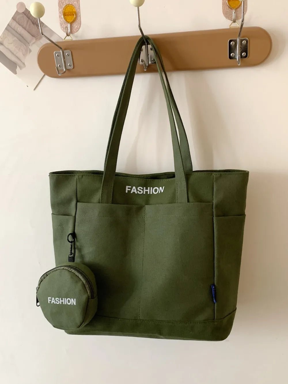 Canvas Tote Bag with PouchBag