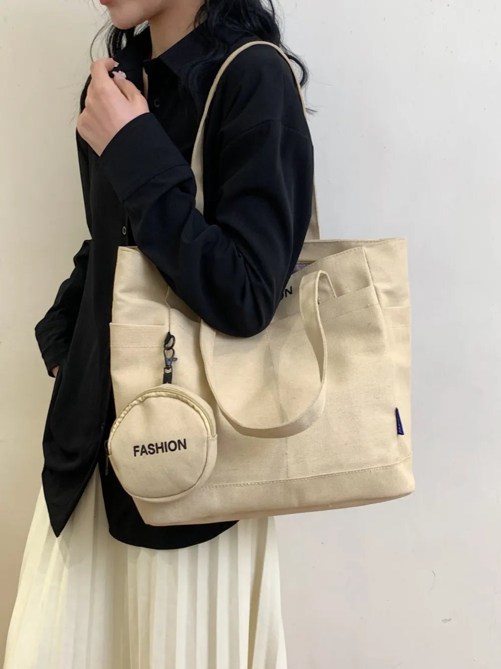 Canvas Tote Bag with PouchBag