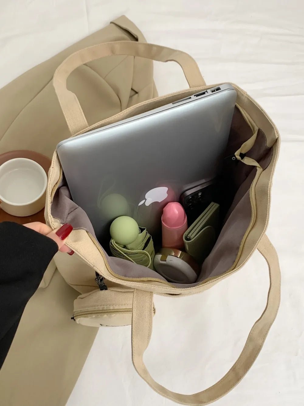 Canvas Tote Bag with PouchBag