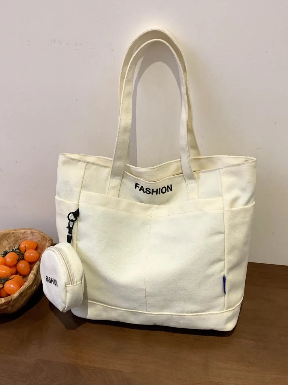 Canvas Tote Bag with PouchBag