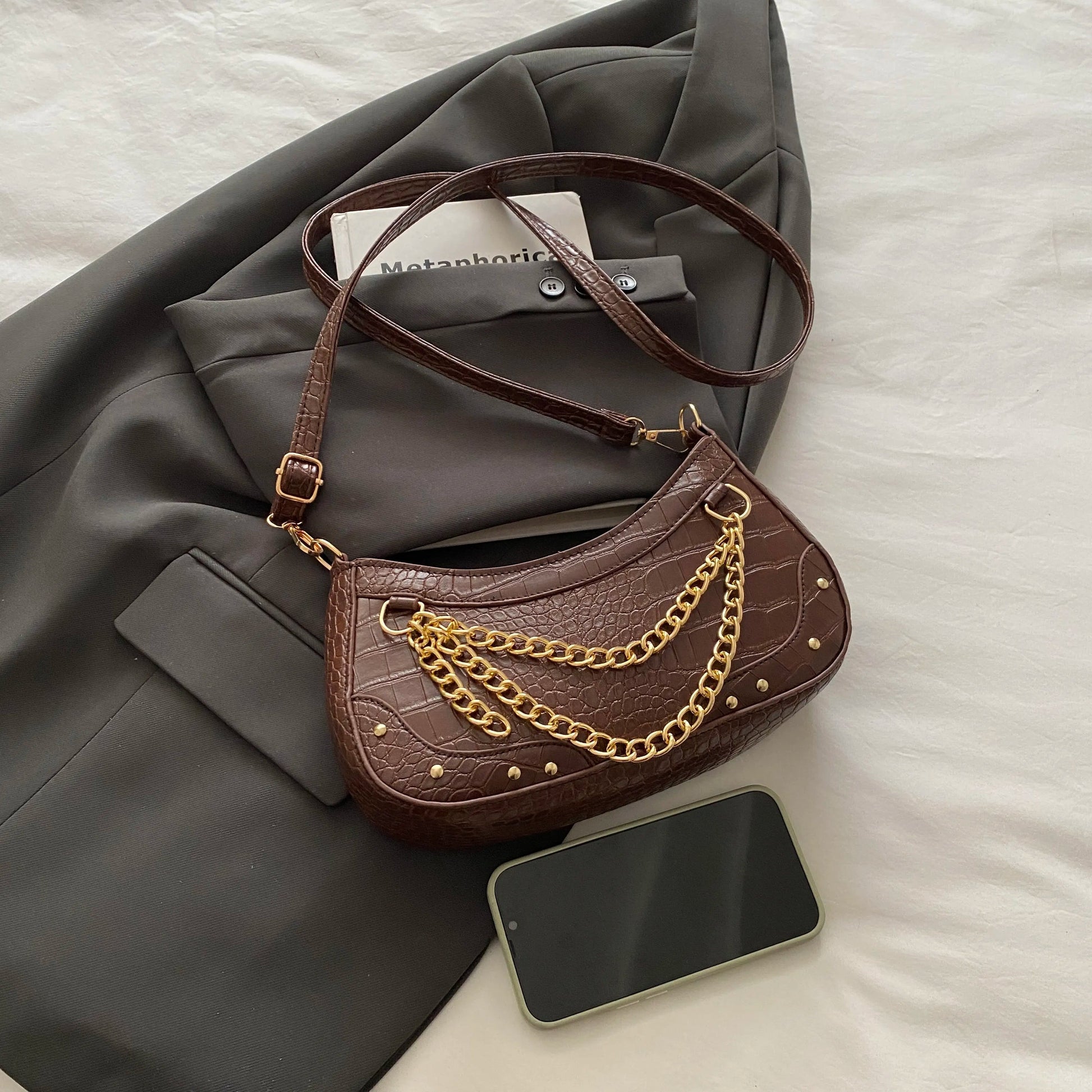 Chain - Embellished Shoulder BagBag