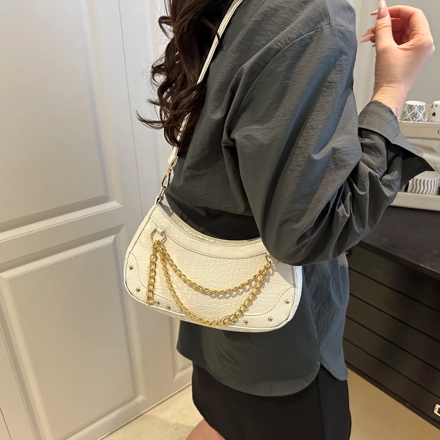 Chain - Embellished Shoulder BagBag