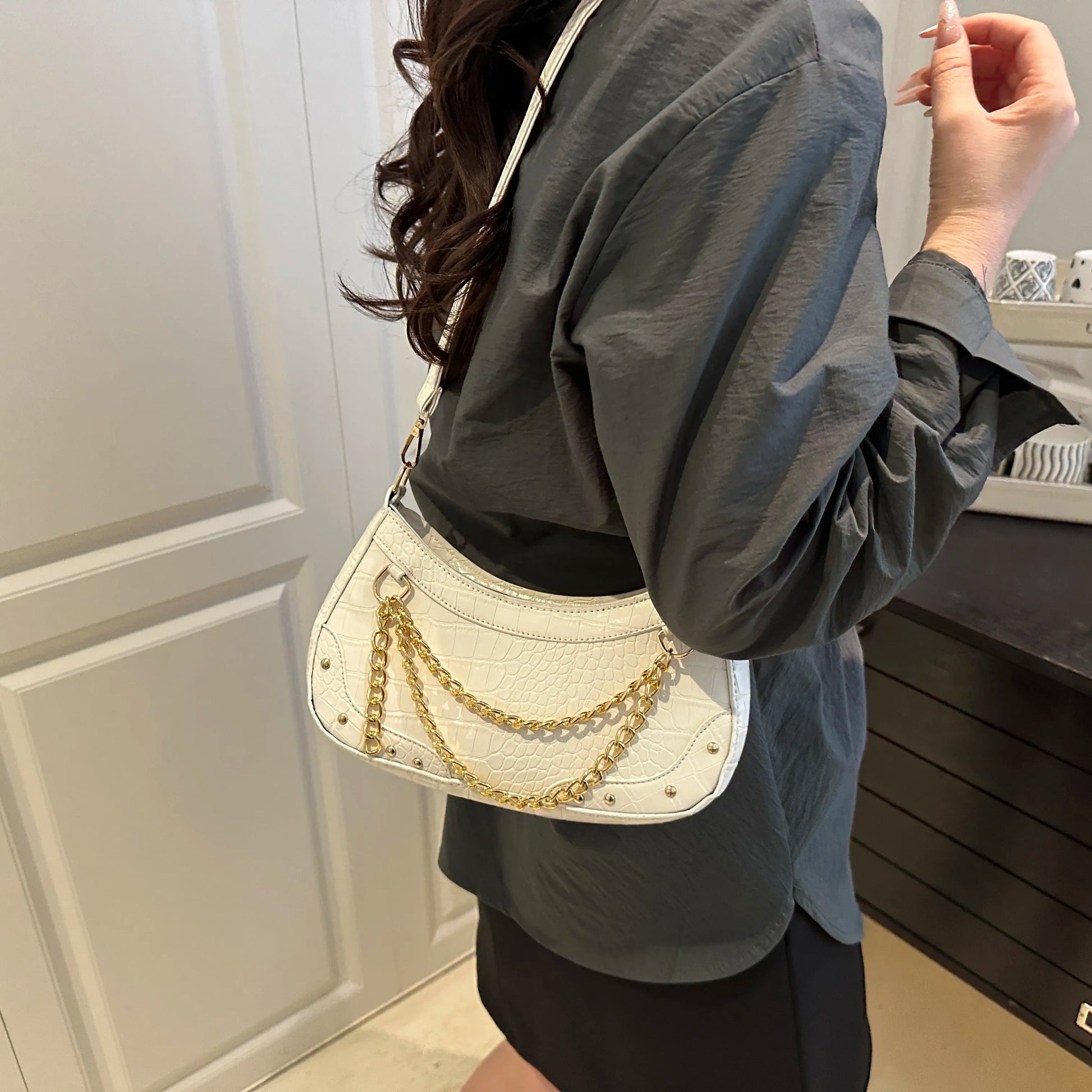 Chain - Embellished Shoulder BagBag