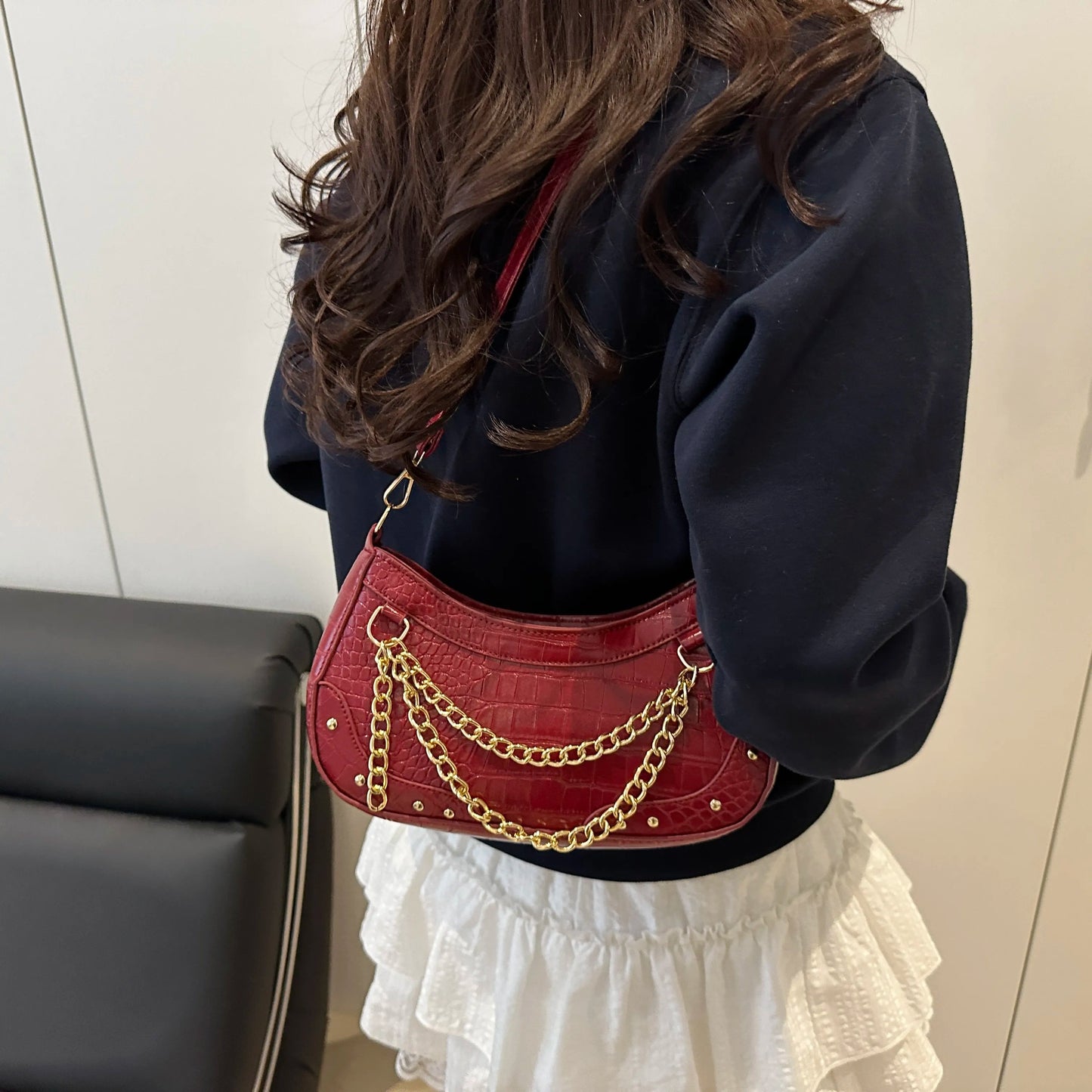 Chain - Embellished Shoulder BagBag
