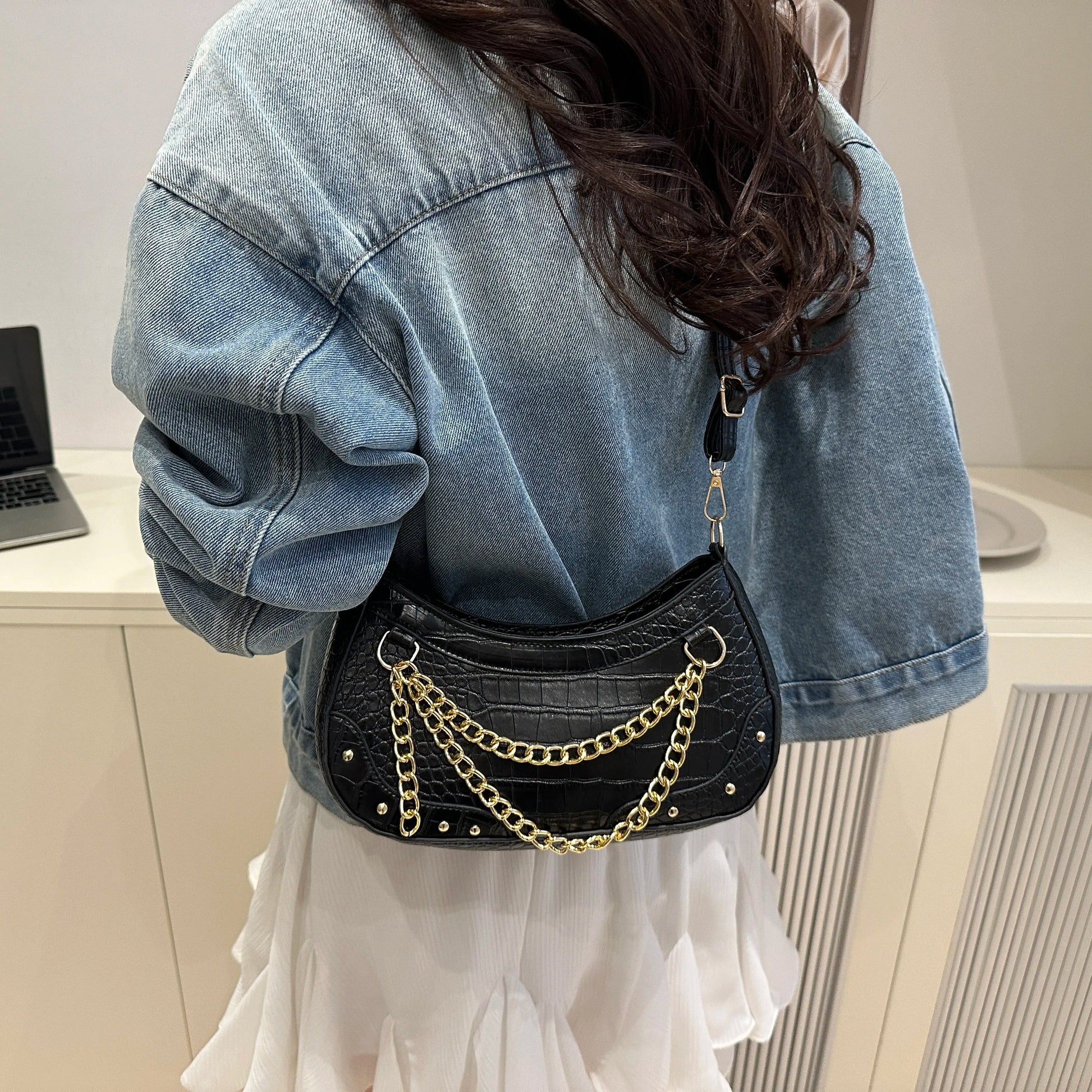 Chain - Embellished Shoulder BagBag